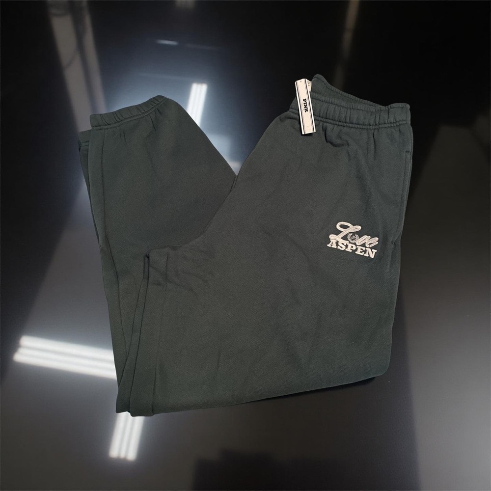 PINK Victoria's Secret Dark Green Joggers